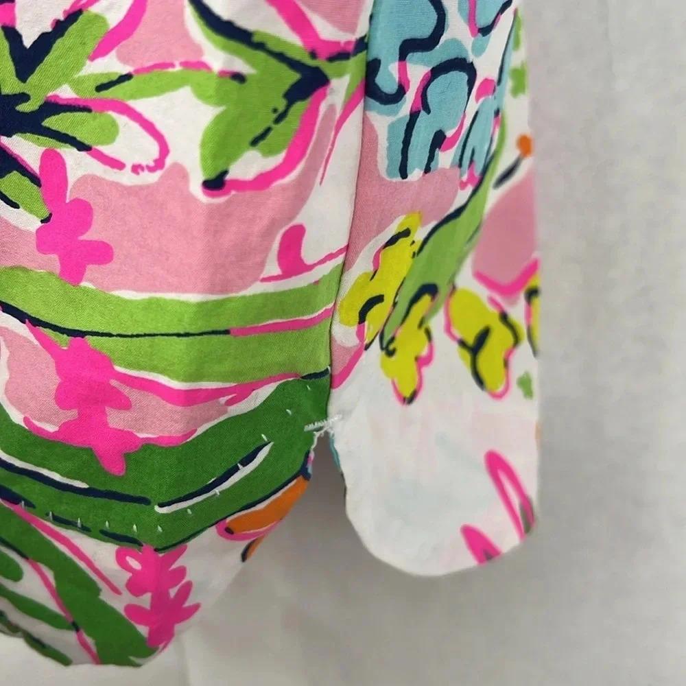 Lilly Pulitzer for Target Pink Floral Lace-Trim Mini Dress - Picture 8 of 14